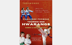 Challenge Poomsae - Tournoi des Hwarang